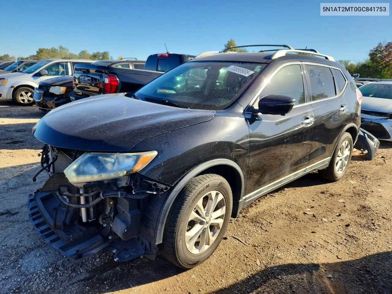 NISSAN ROGUE 2016, VIN 5N1AT2MT0GC841753