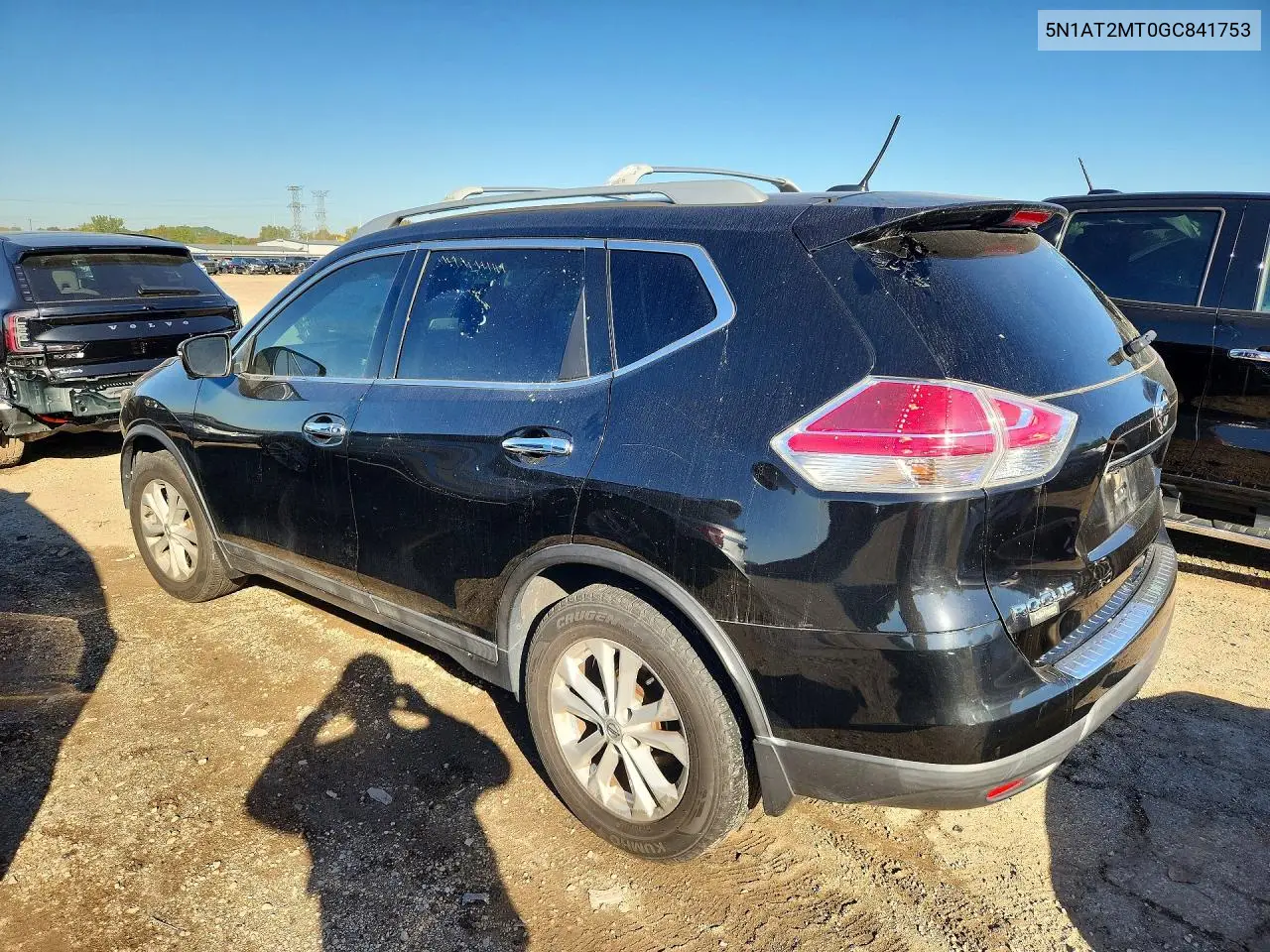 2016 NISSAN ROGUE VIN 5N1AT2MT0GC841753 — фото 2