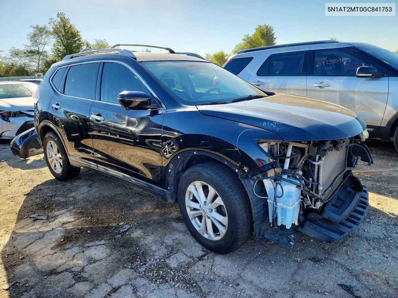 2016 NISSAN ROGUE VIN 5N1AT2MT0GC841753 — фото 4