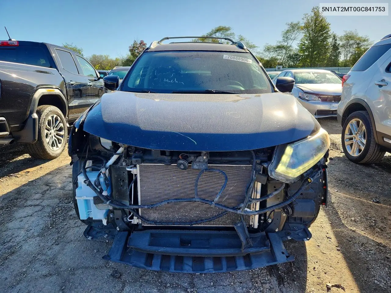 2016 NISSAN ROGUE VIN 5N1AT2MT0GC841753 — фото 5