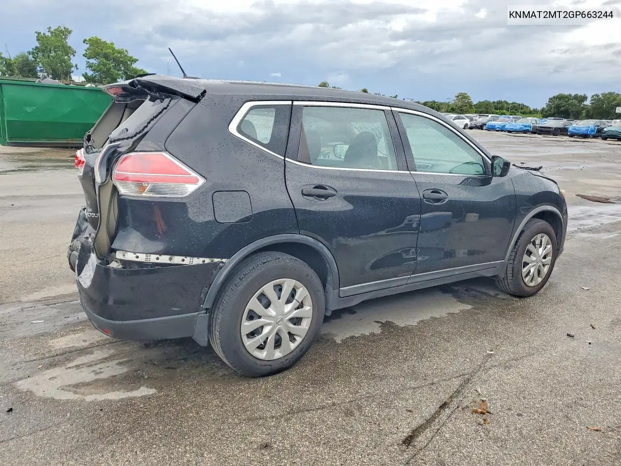 2016 NISSAN ROGUE VIN KNMAT2MT2GP663244 — фото 3