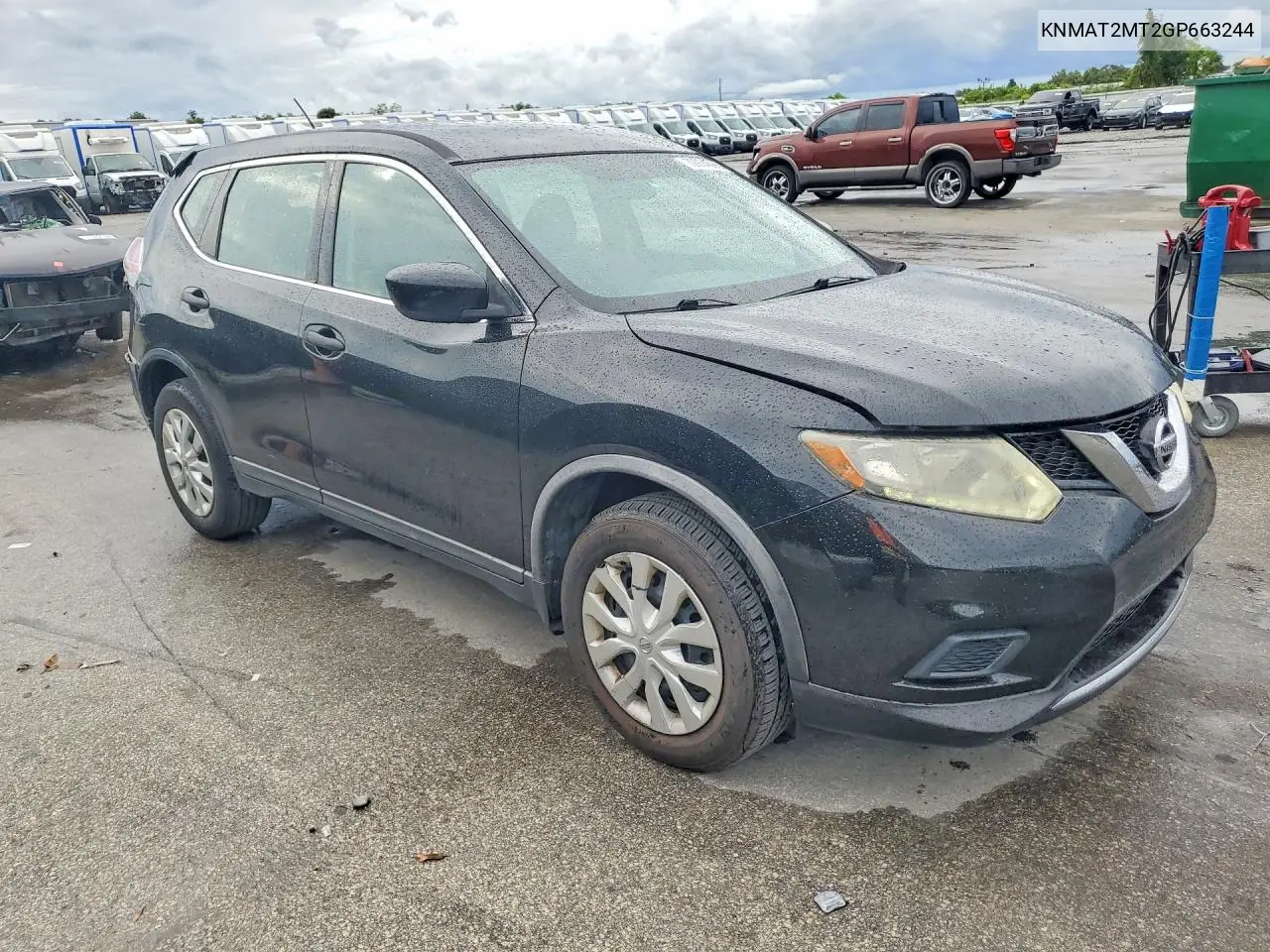 2016 NISSAN ROGUE VIN KNMAT2MT2GP663244 — фото 4
