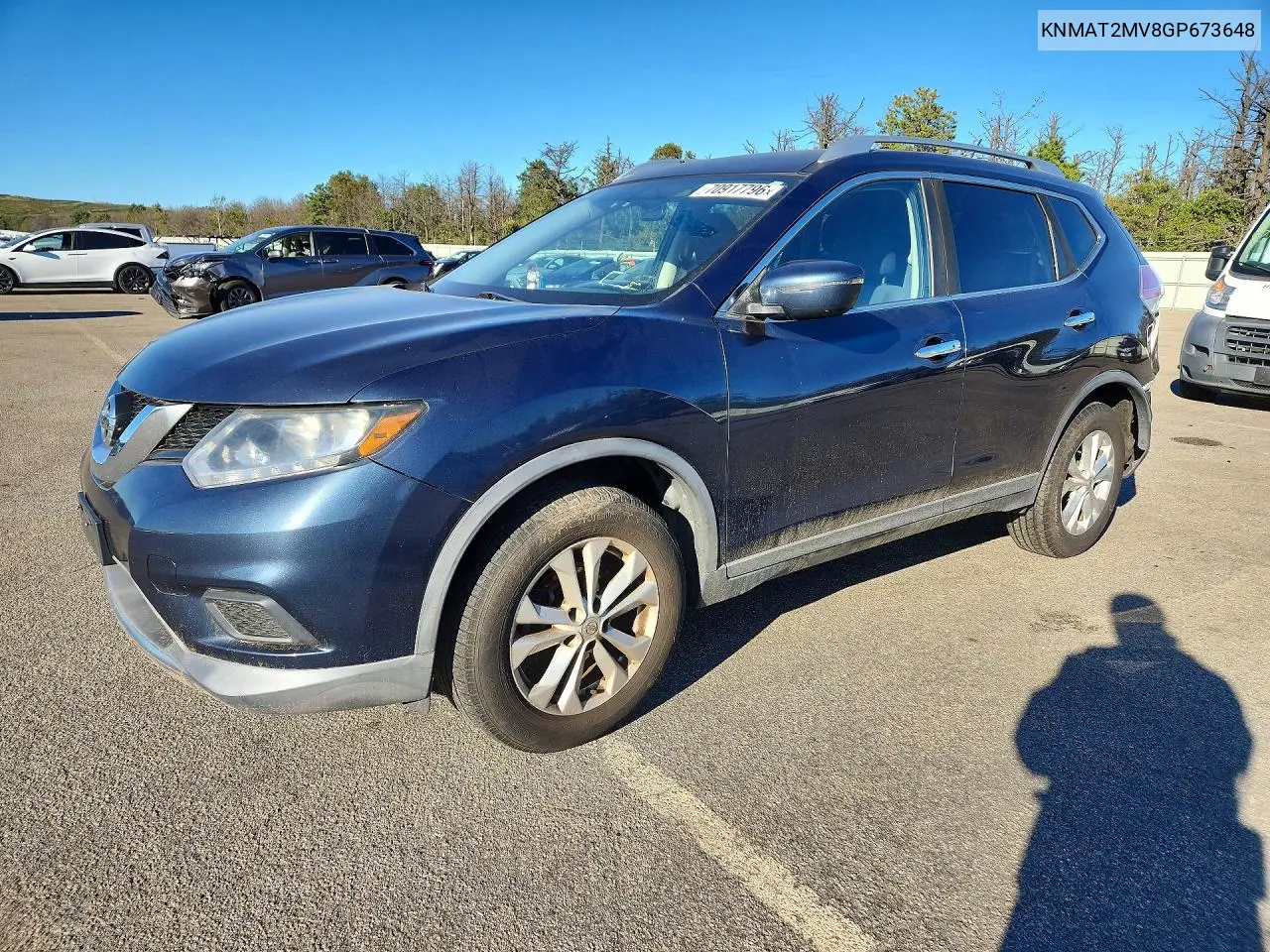 NISSAN ROGUE 2016, VIN KNMAT2MV8GP673648