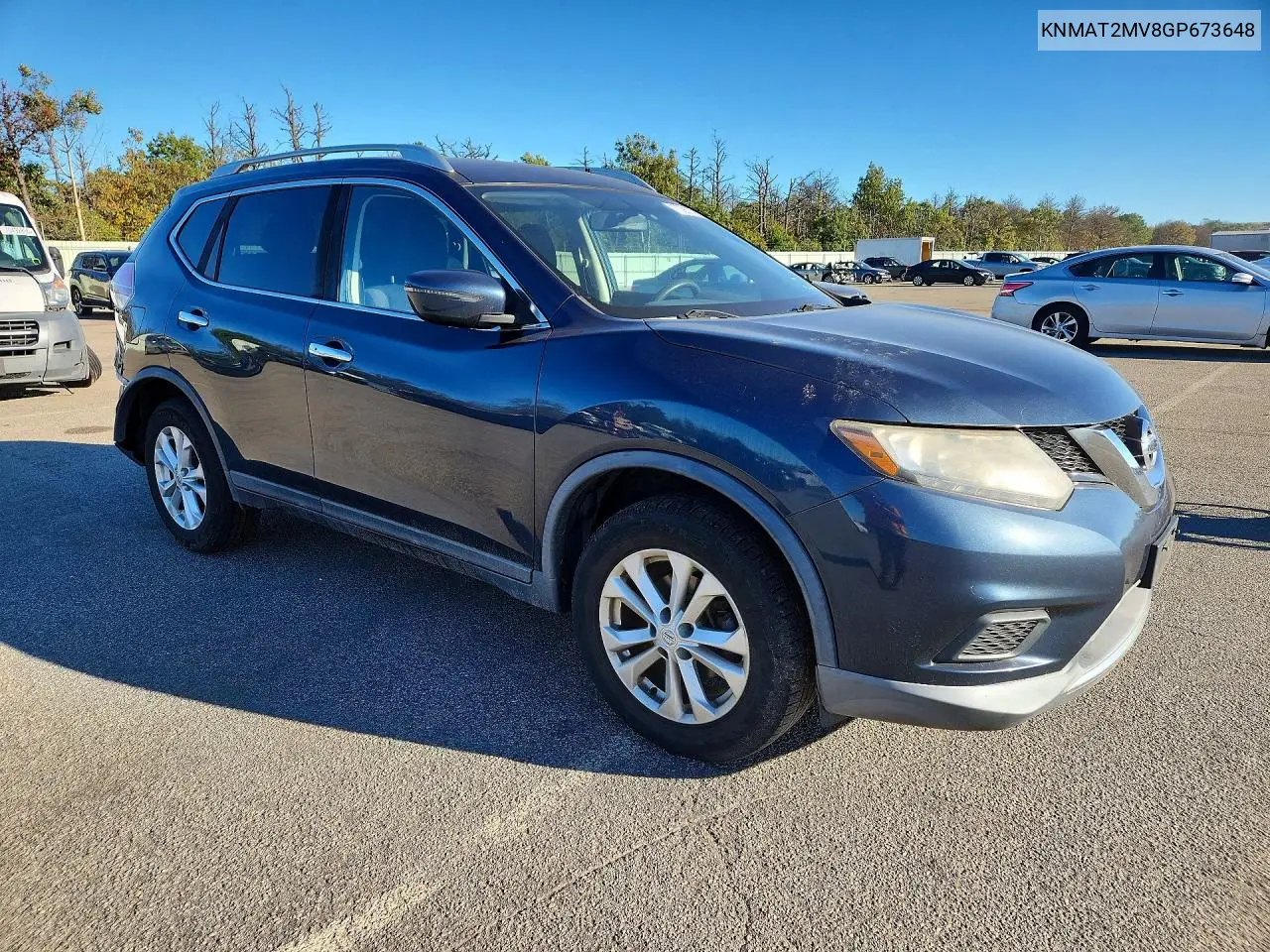 2016 NISSAN ROGUE VIN KNMAT2MV8GP673648 — фото 4