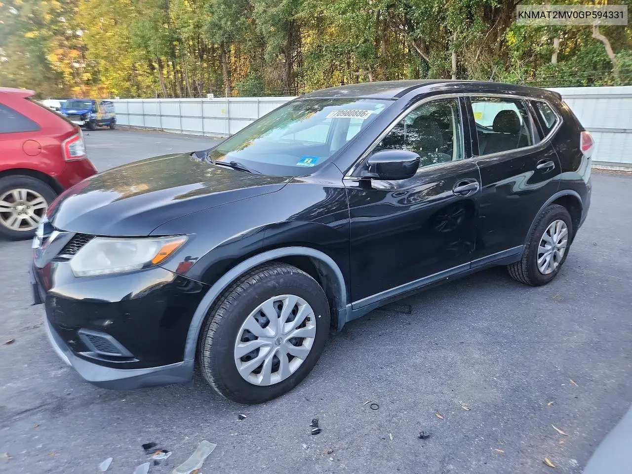 NISSAN ROGUE 2016, VIN KNMAT2MV0GP594331