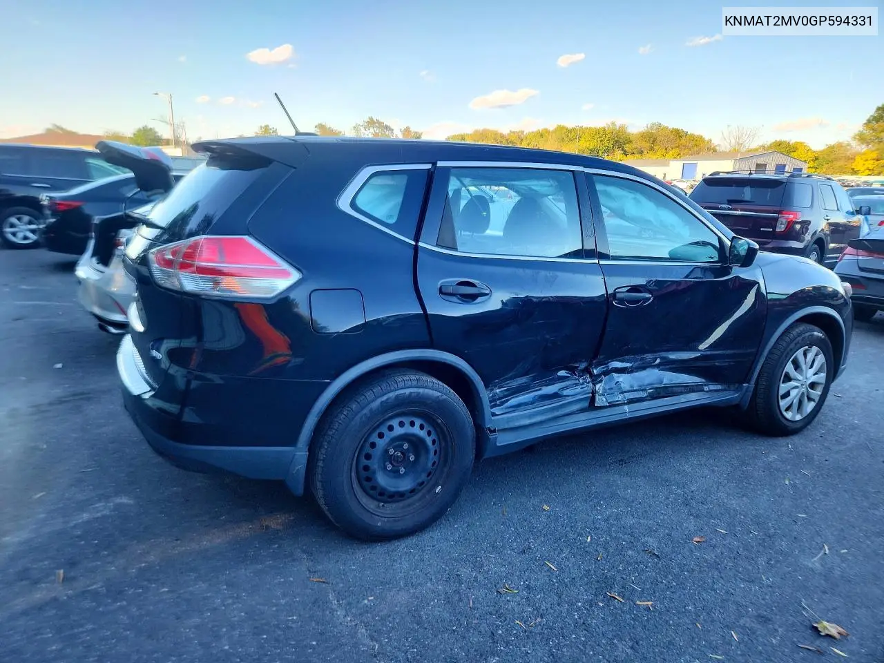 2016 NISSAN ROGUE VIN KNMAT2MV0GP594331 — фото 3