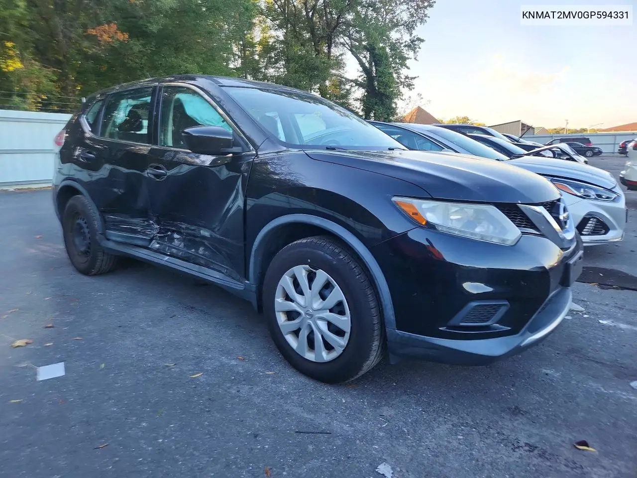 2016 NISSAN ROGUE VIN KNMAT2MV0GP594331 — фото 4
