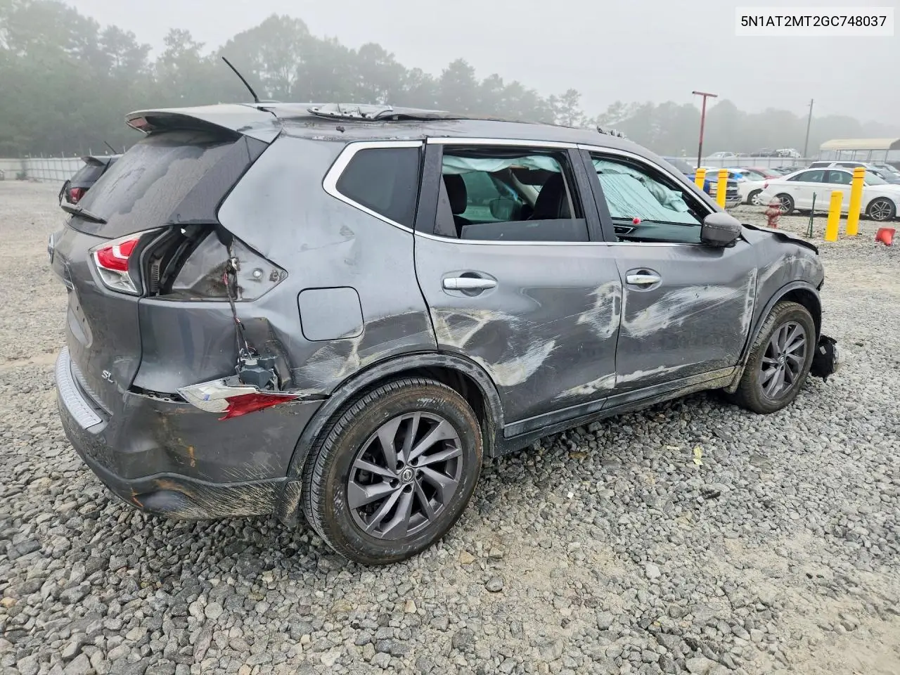 2016 NISSAN ROGUE VIN 5N1AT2MT2GC748037 — фото 3