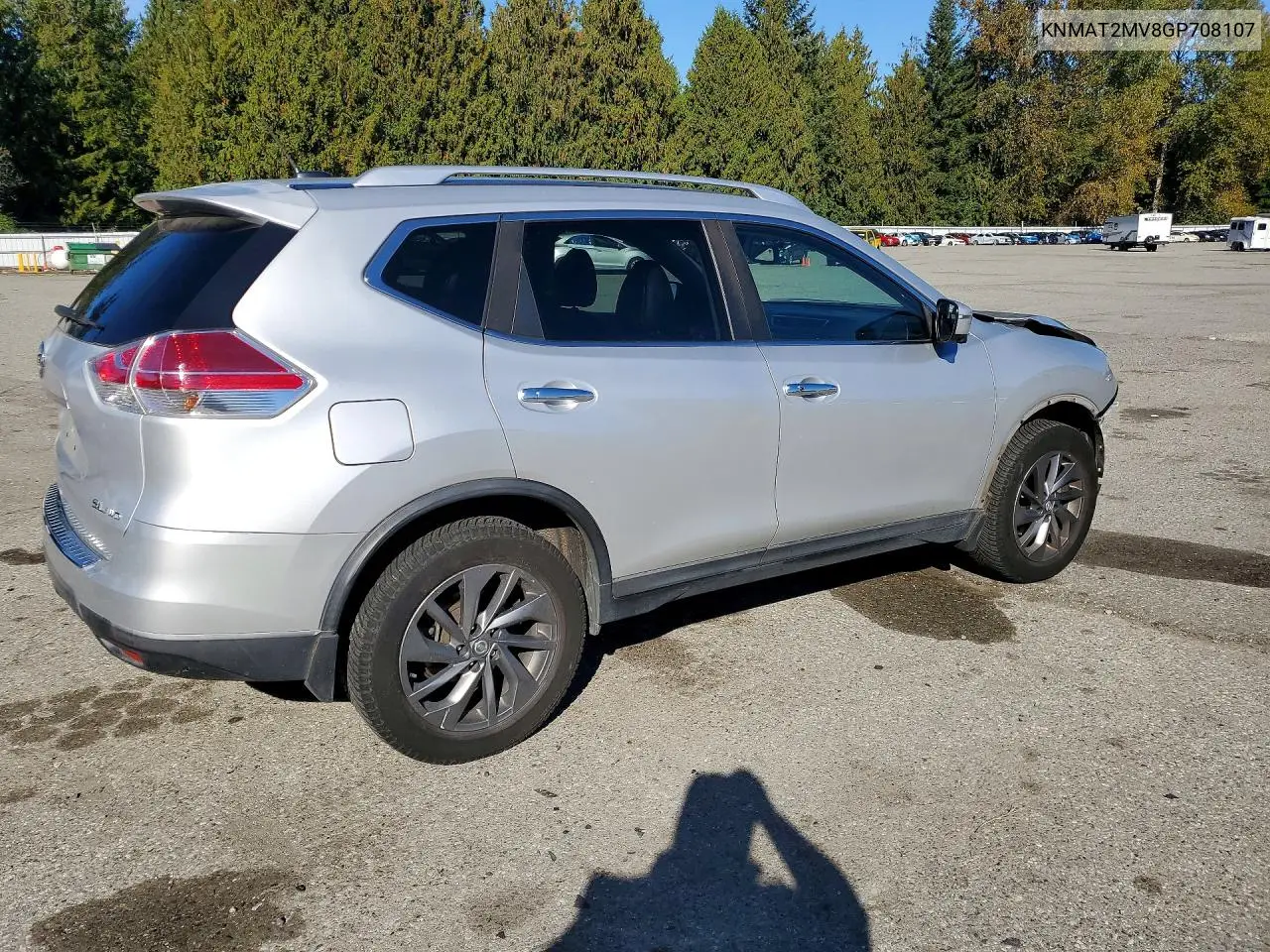 2016 NISSAN ROGUE VIN KNMAT2MV8GP708107 — фото 3