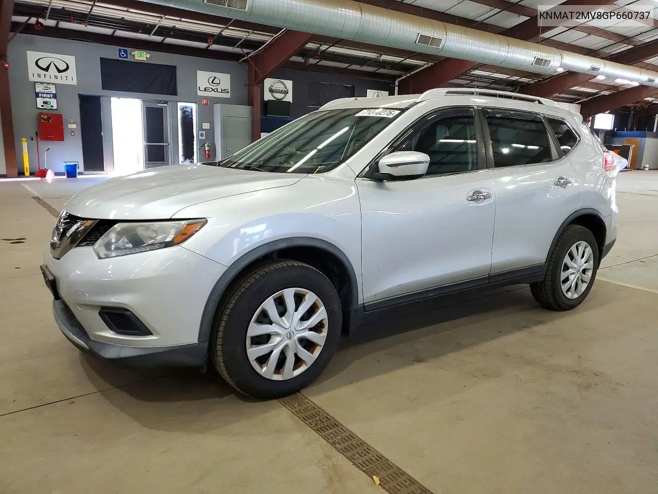 NISSAN ROGUE 2016, VIN KNMAT2MV8GP660737
