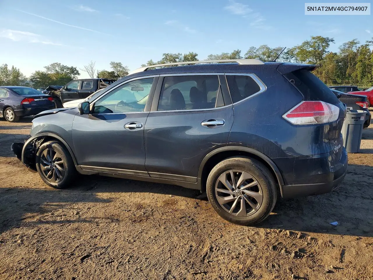 2016 NISSAN ROGUE VIN 5N1AT2MV4GC794907 — фото 2