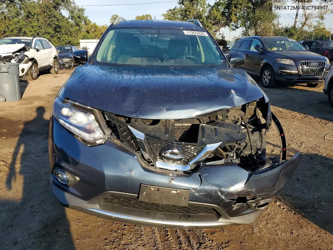 2016 NISSAN ROGUE VIN 5N1AT2MV4GC794907 — фото 5