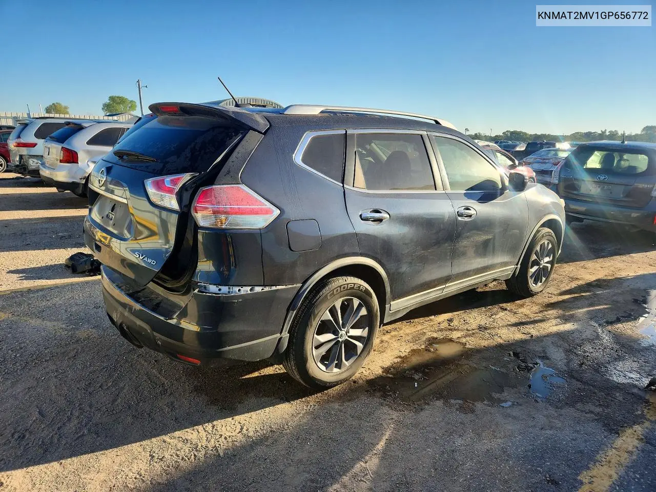 2016 NISSAN ROGUE VIN KNMAT2MV1GP656772 — фото 3