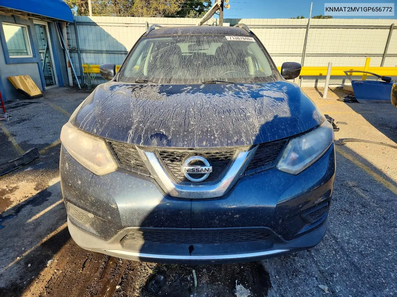 2016 NISSAN ROGUE VIN KNMAT2MV1GP656772 — фото 5
