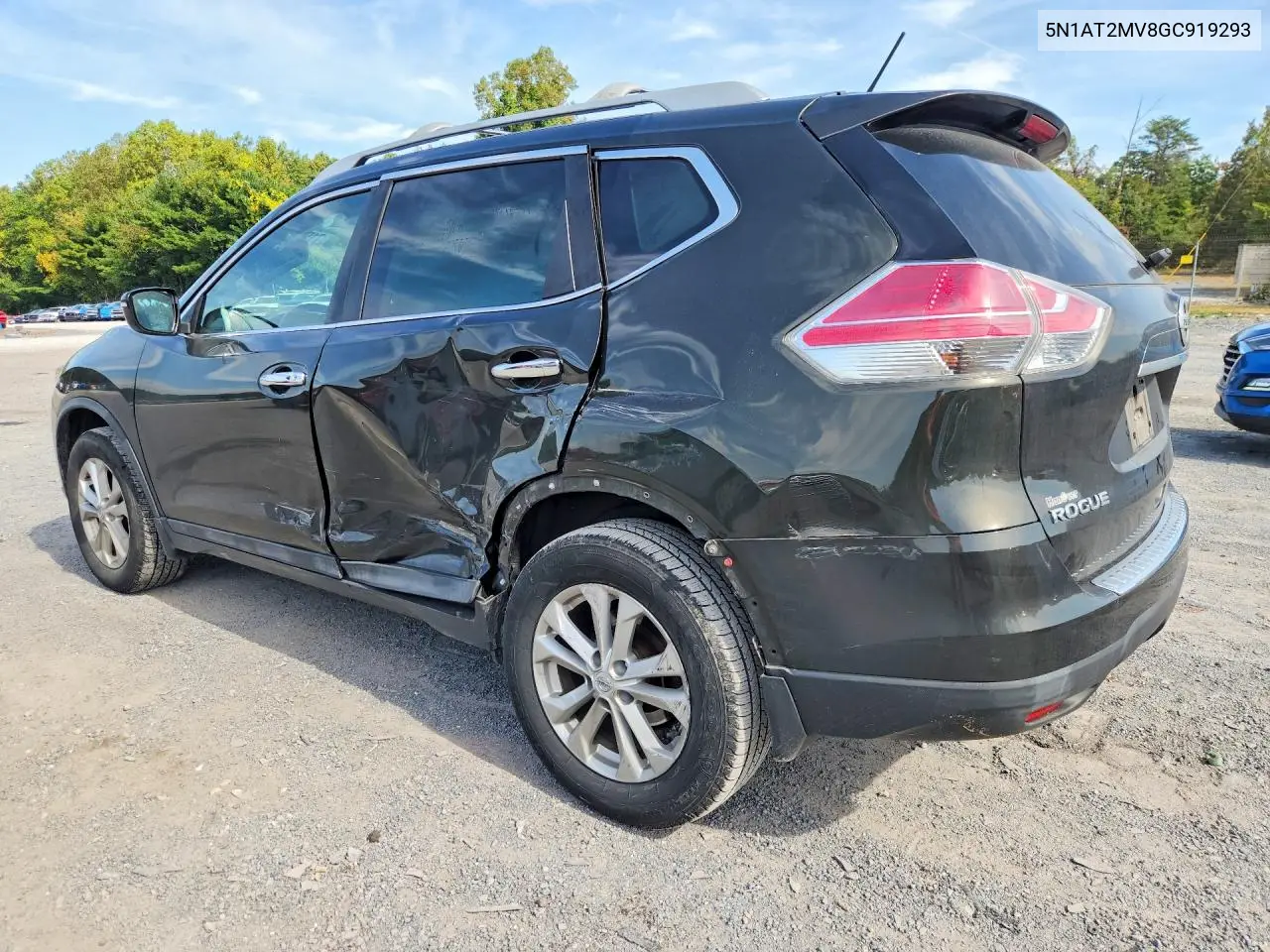 2016 NISSAN ROGUE VIN 5N1AT2MV8GC919293 — фото 2