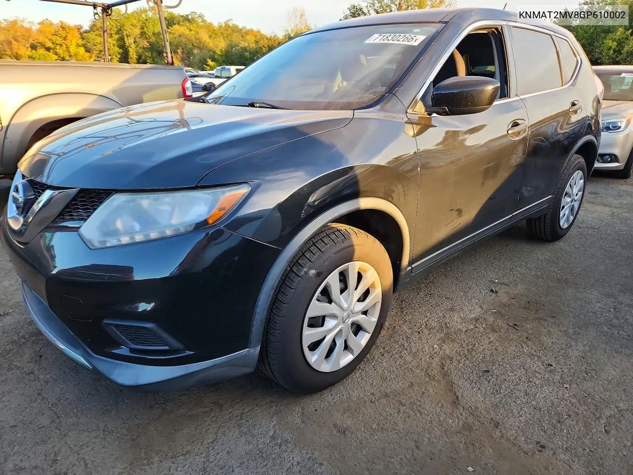 NISSAN ROGUE 2016, VIN KNMAT2MV8GP610002