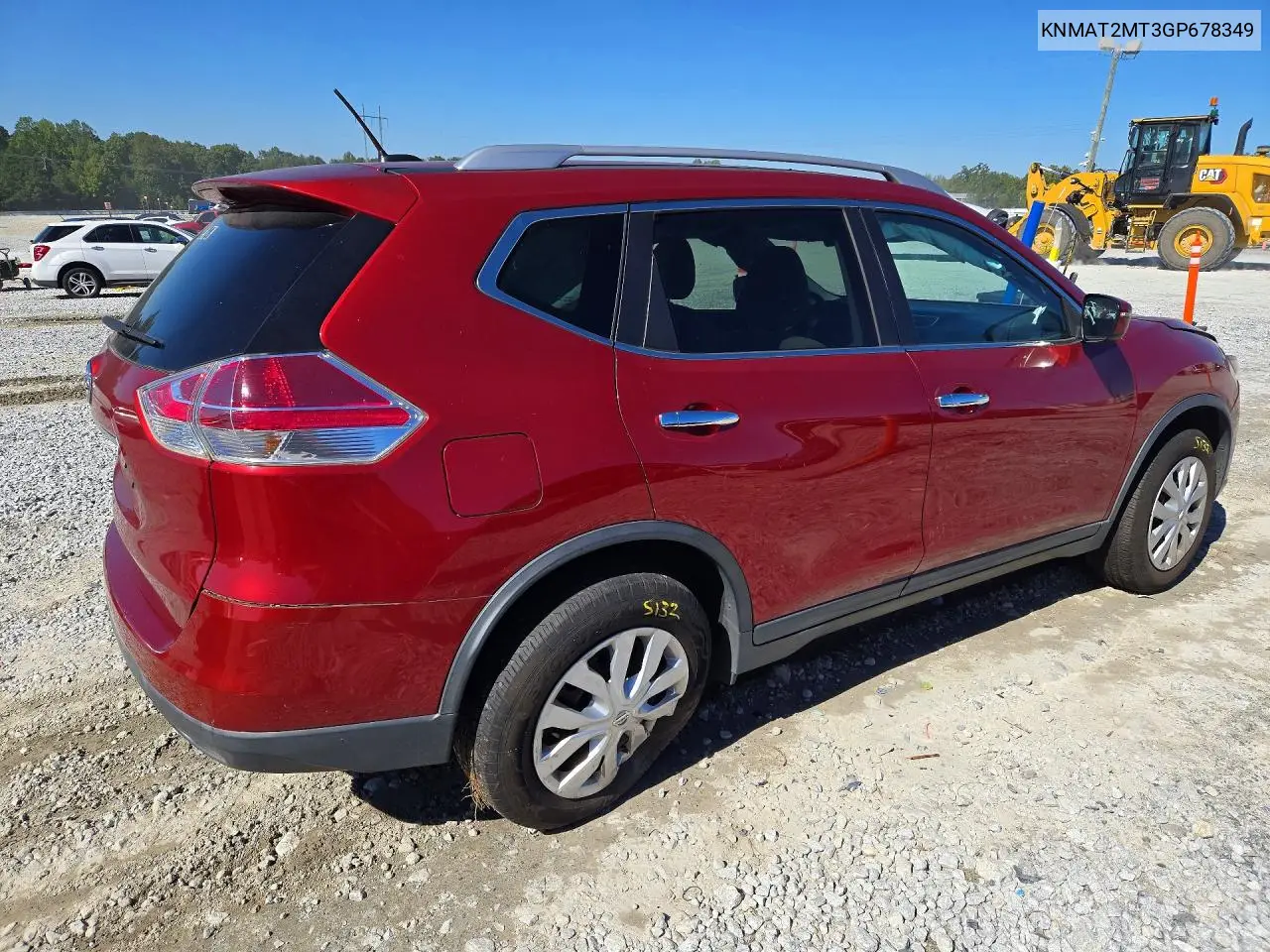 2016 NISSAN ROGUE VIN KNMAT2MT3GP678349 — фото 3