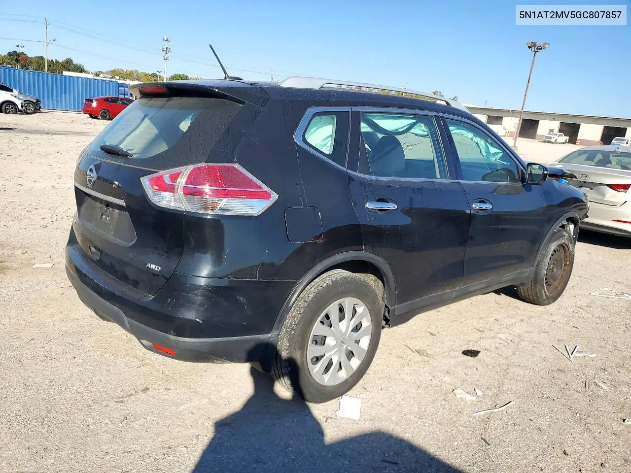 2016 NISSAN ROGUE VIN 5N1AT2MV5GC807857 — фото 3