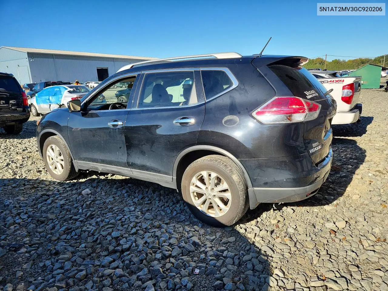 2016 NISSAN ROGUE VIN 5N1AT2MV3GC920206 — фото 2