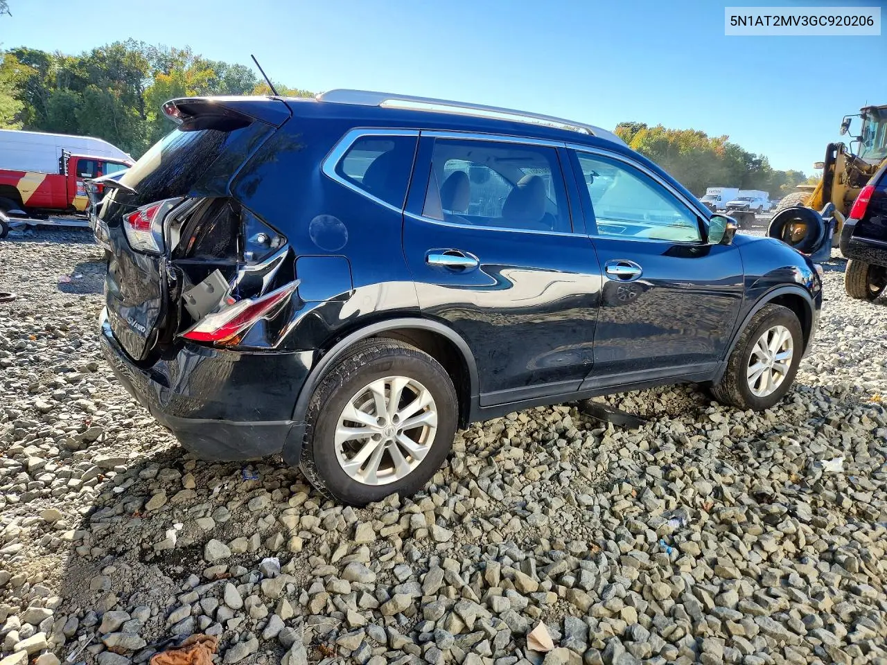 2016 NISSAN ROGUE VIN 5N1AT2MV3GC920206 — фото 3