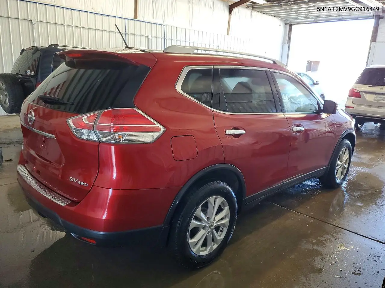 2016 NISSAN ROGUE VIN 5N1AT2MV9GC916449 — фото 3