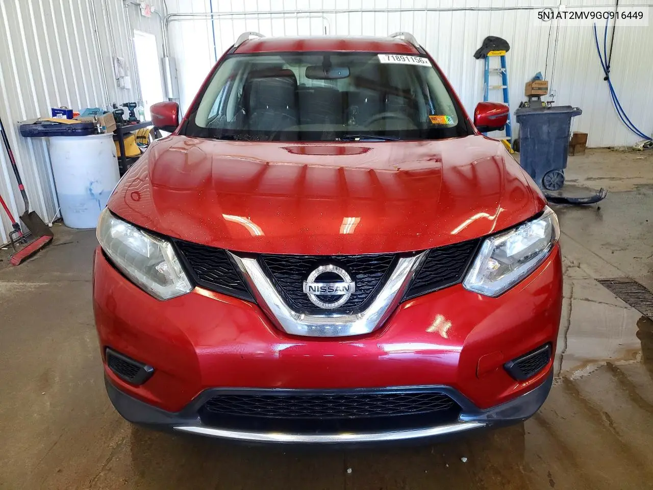 2016 NISSAN ROGUE VIN 5N1AT2MV9GC916449 — фото 5