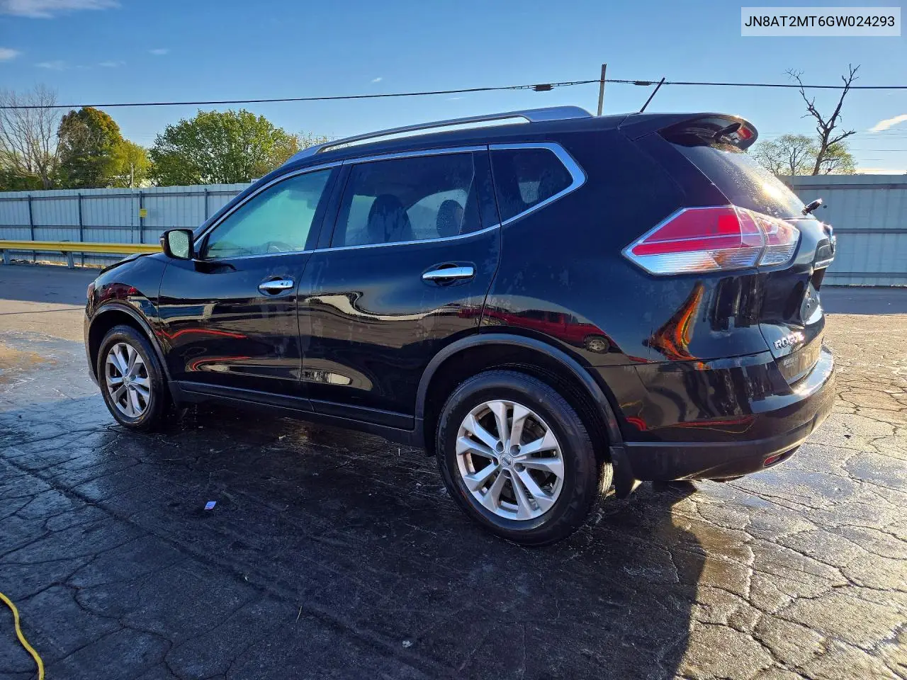2016 NISSAN ROGUE VIN JN8AT2MT6GW024293 — фото 2