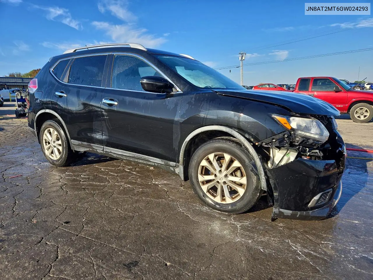 2016 NISSAN ROGUE VIN JN8AT2MT6GW024293 — фото 4