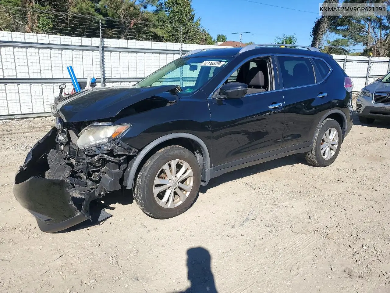NISSAN ROGUE 2016, VIN KNMAT2MV9GP621395