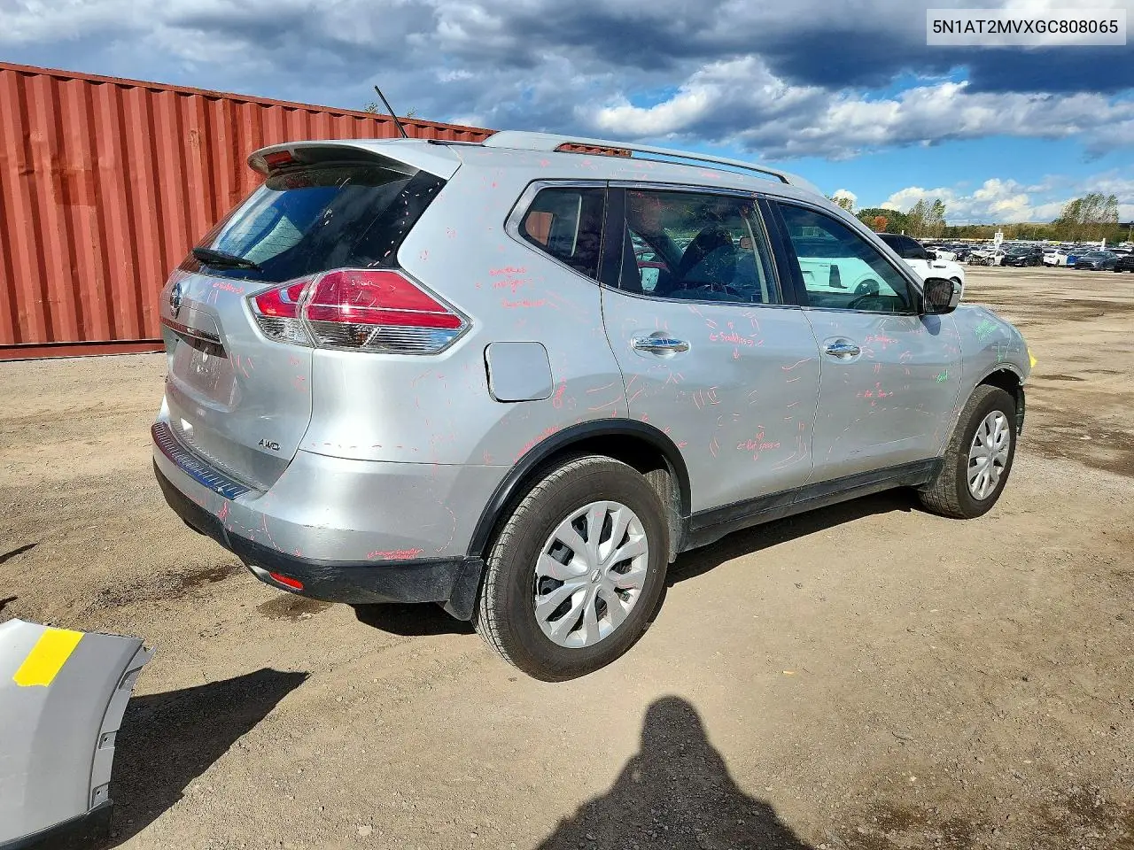 2016 NISSAN ROGUE VIN 5N1AT2MVXGC808065 — фото 3