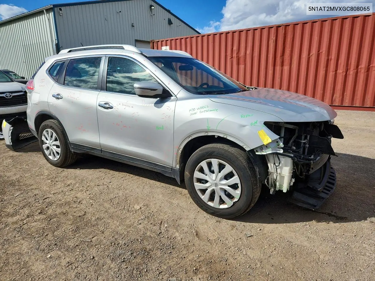 2016 NISSAN ROGUE VIN 5N1AT2MVXGC808065 — фото 4