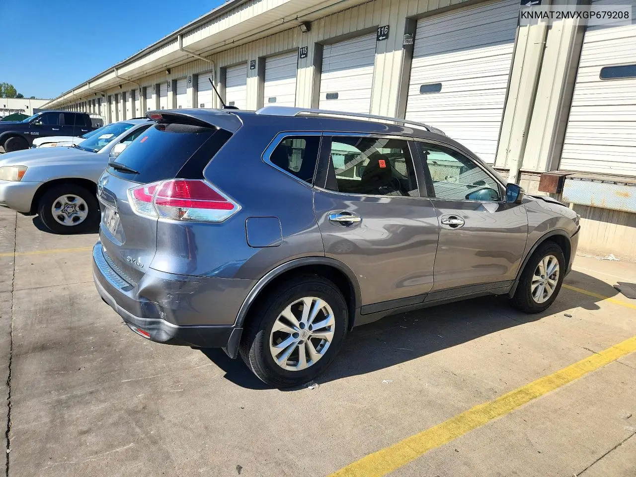 2016 NISSAN ROGUE VIN KNMAT2MVXGP679208 — фото 3