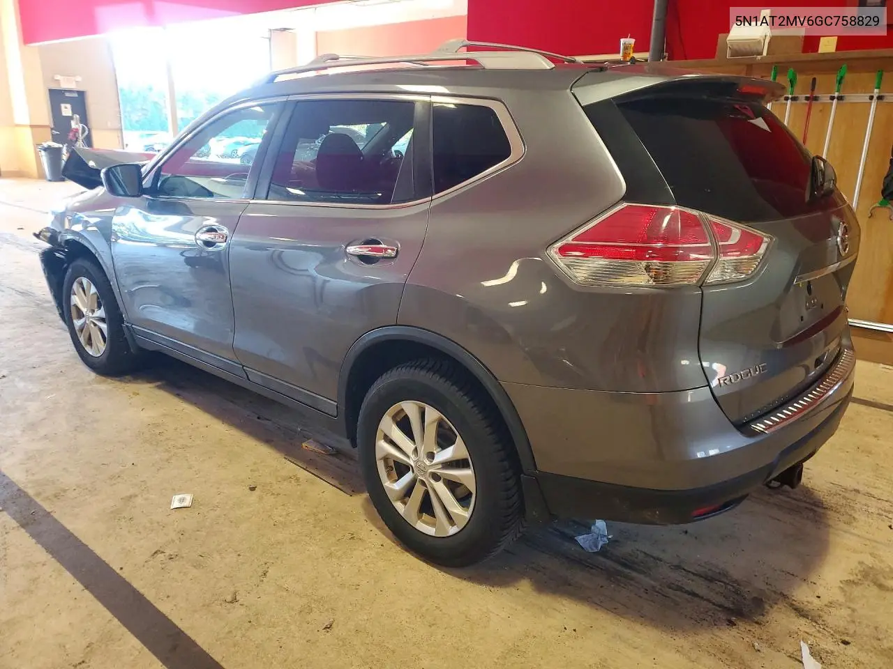 2016 NISSAN ROGUE VIN 5N1AT2MV6GC758829 — фото 2