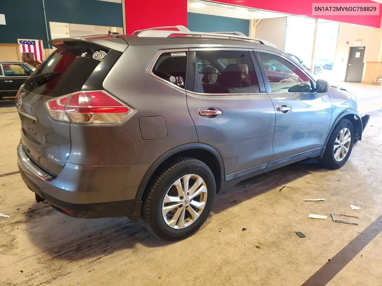 2016 NISSAN ROGUE VIN 5N1AT2MV6GC758829 — фото 3