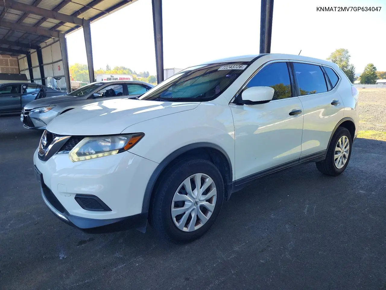 NISSAN ROGUE 2016, VIN KNMAT2MV7GP634047