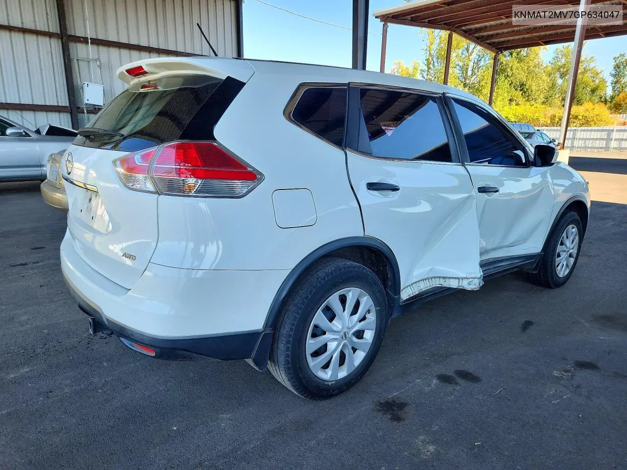 2016 NISSAN ROGUE VIN KNMAT2MV7GP634047 — фото 3
