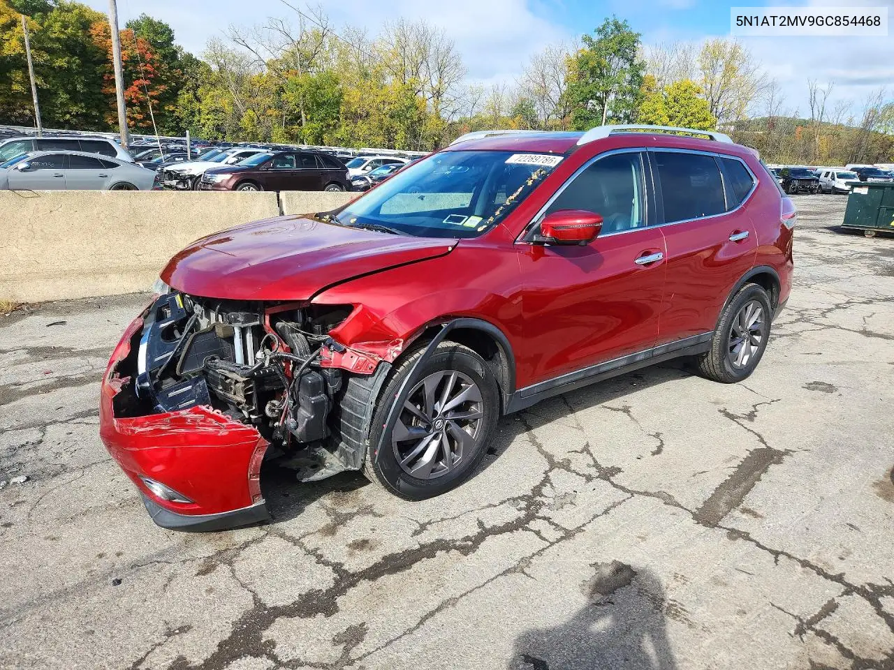NISSAN ROGUE 2016, VIN 5N1AT2MV9GC854468