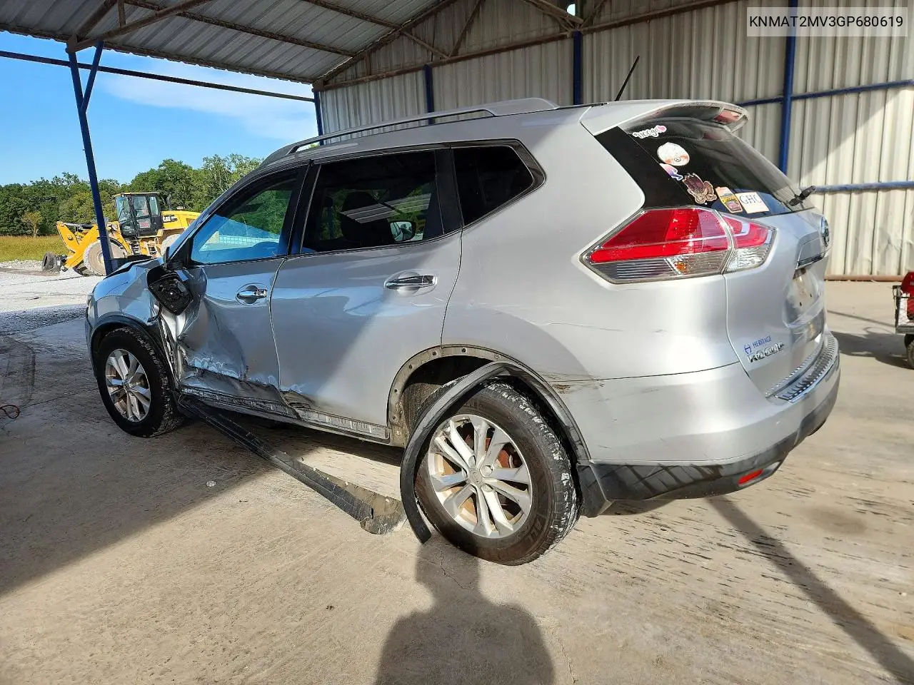 2016 NISSAN ROGUE VIN KNMAT2MV3GP680619 — фото 2