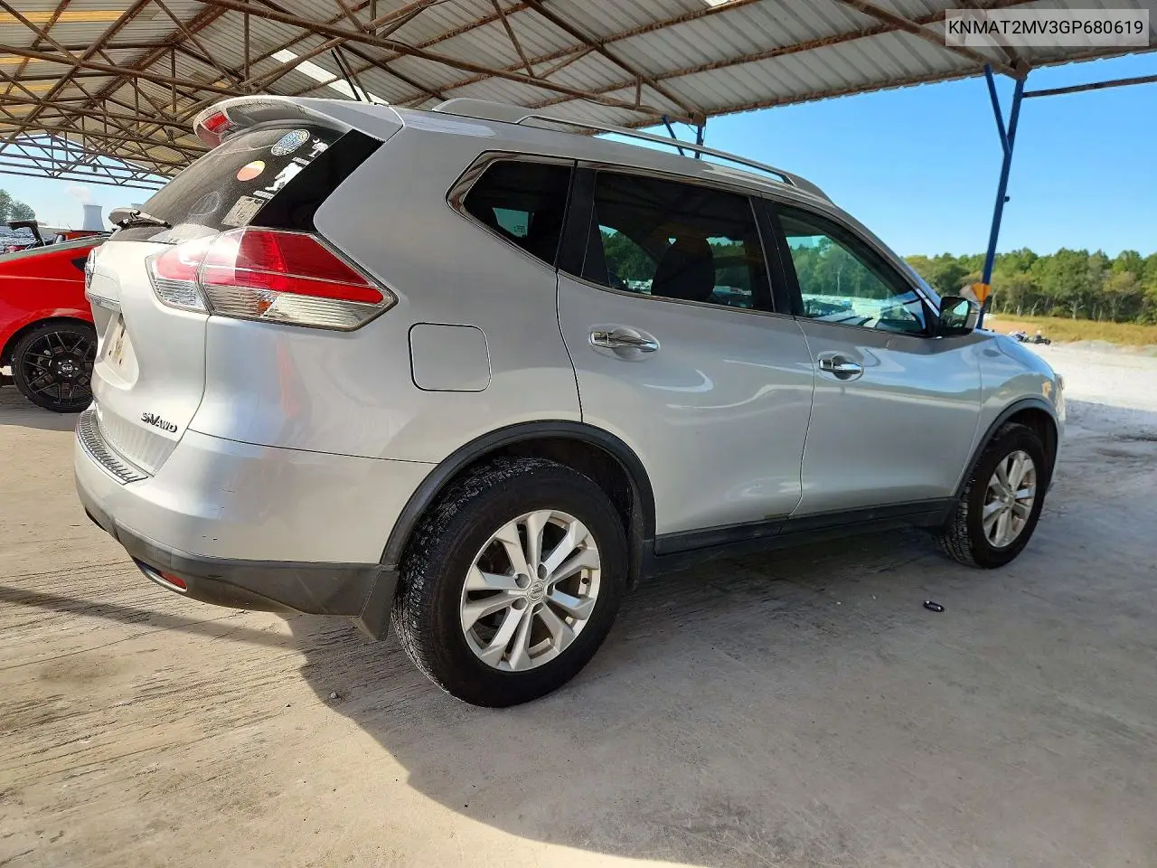 2016 NISSAN ROGUE VIN KNMAT2MV3GP680619 — фото 3