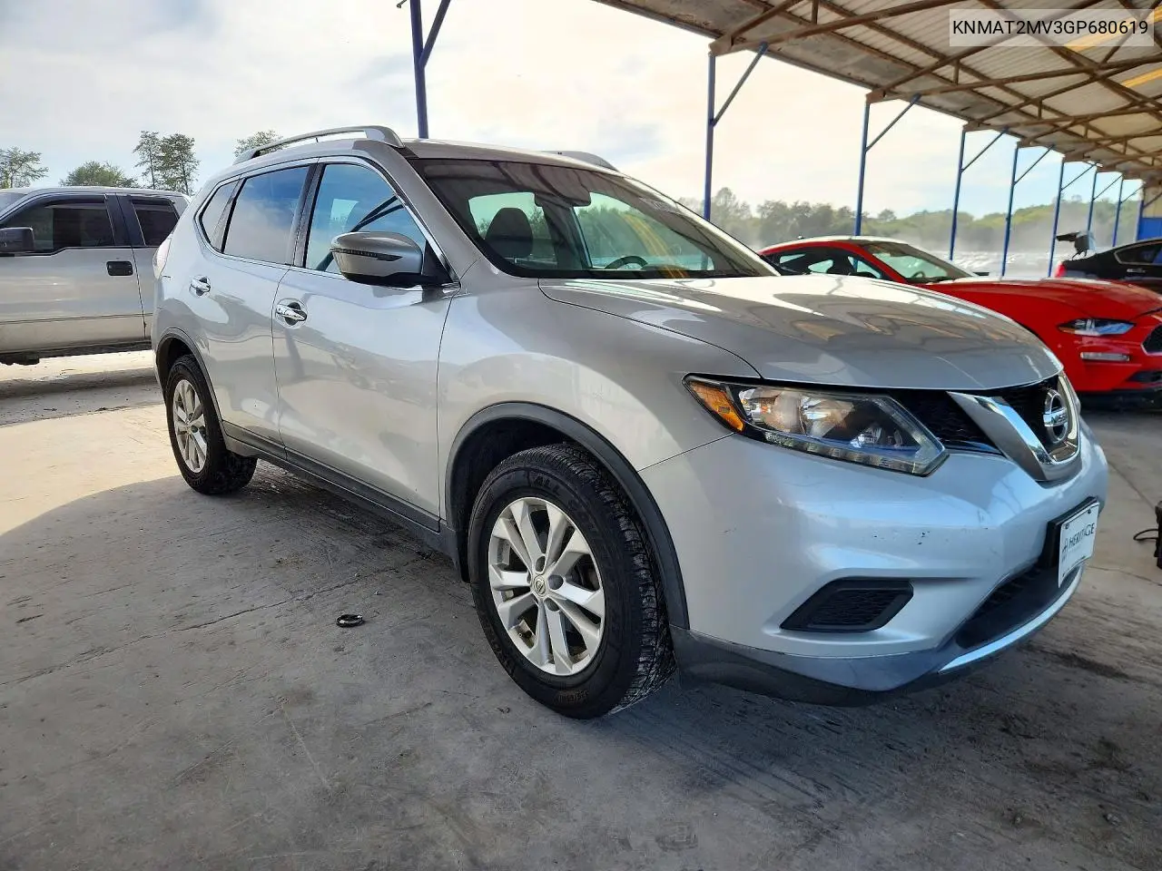 2016 NISSAN ROGUE VIN KNMAT2MV3GP680619 — фото 4