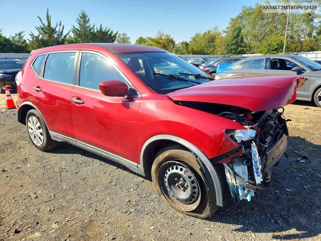 2016 NISSAN ROGUE VIN KNMAT2MT8GP692439 — фото 4