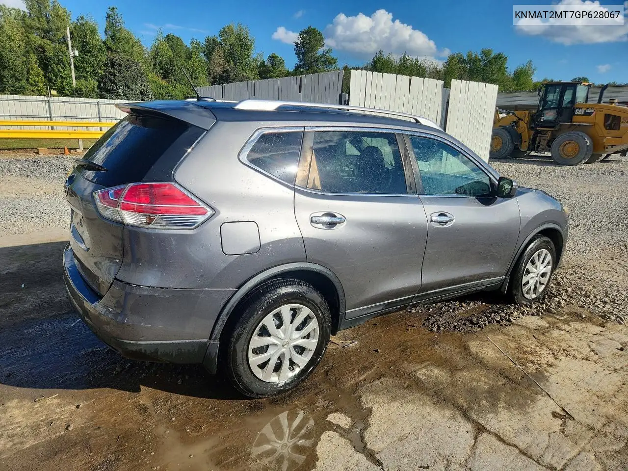 2016 NISSAN ROGUE VIN KNMAT2MT7GP628067 — фото 3