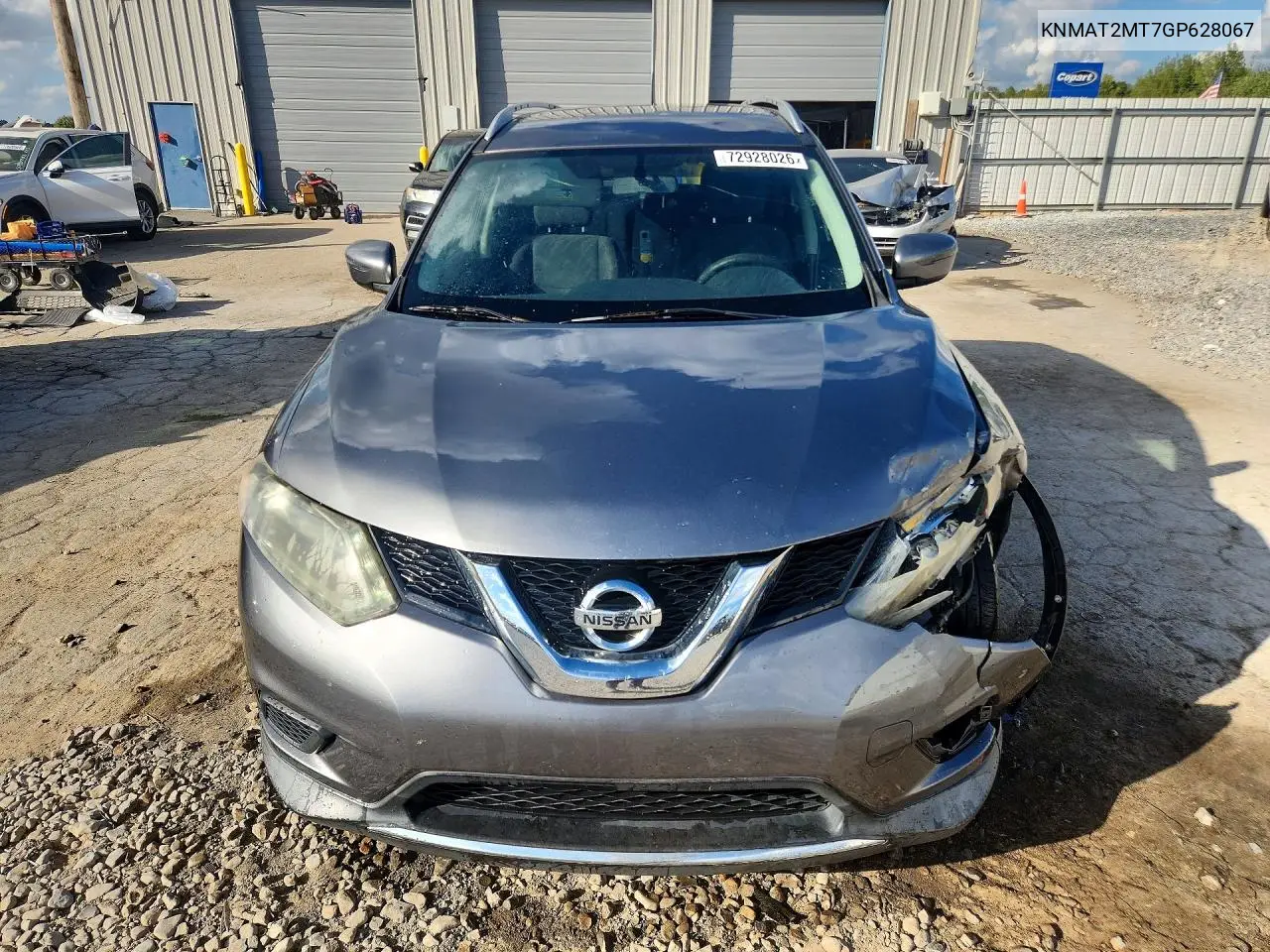 2016 NISSAN ROGUE VIN KNMAT2MT7GP628067 — фото 5