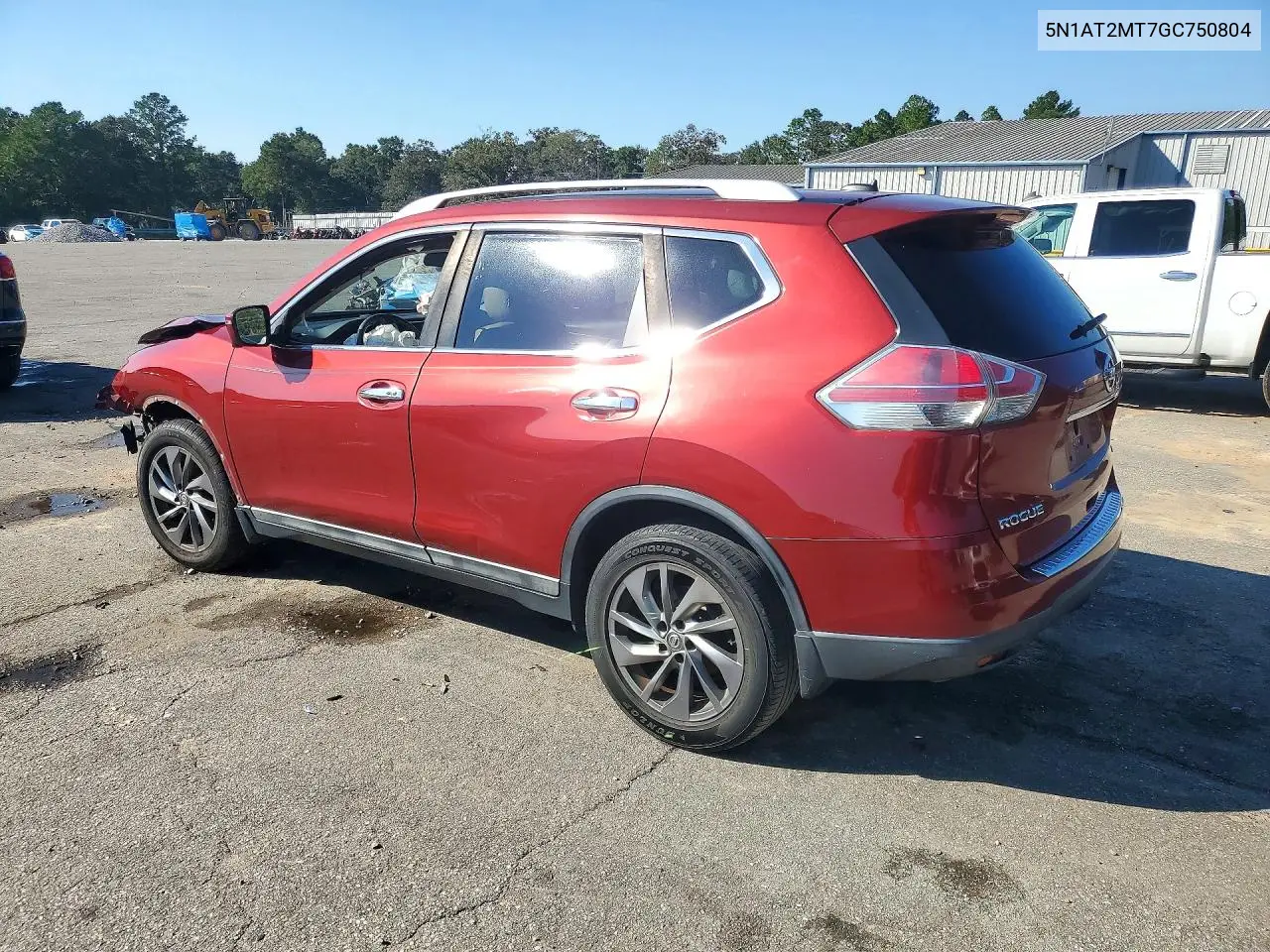 2016 NISSAN ROGUE VIN 5N1AT2MT7GC750804 — фото 2