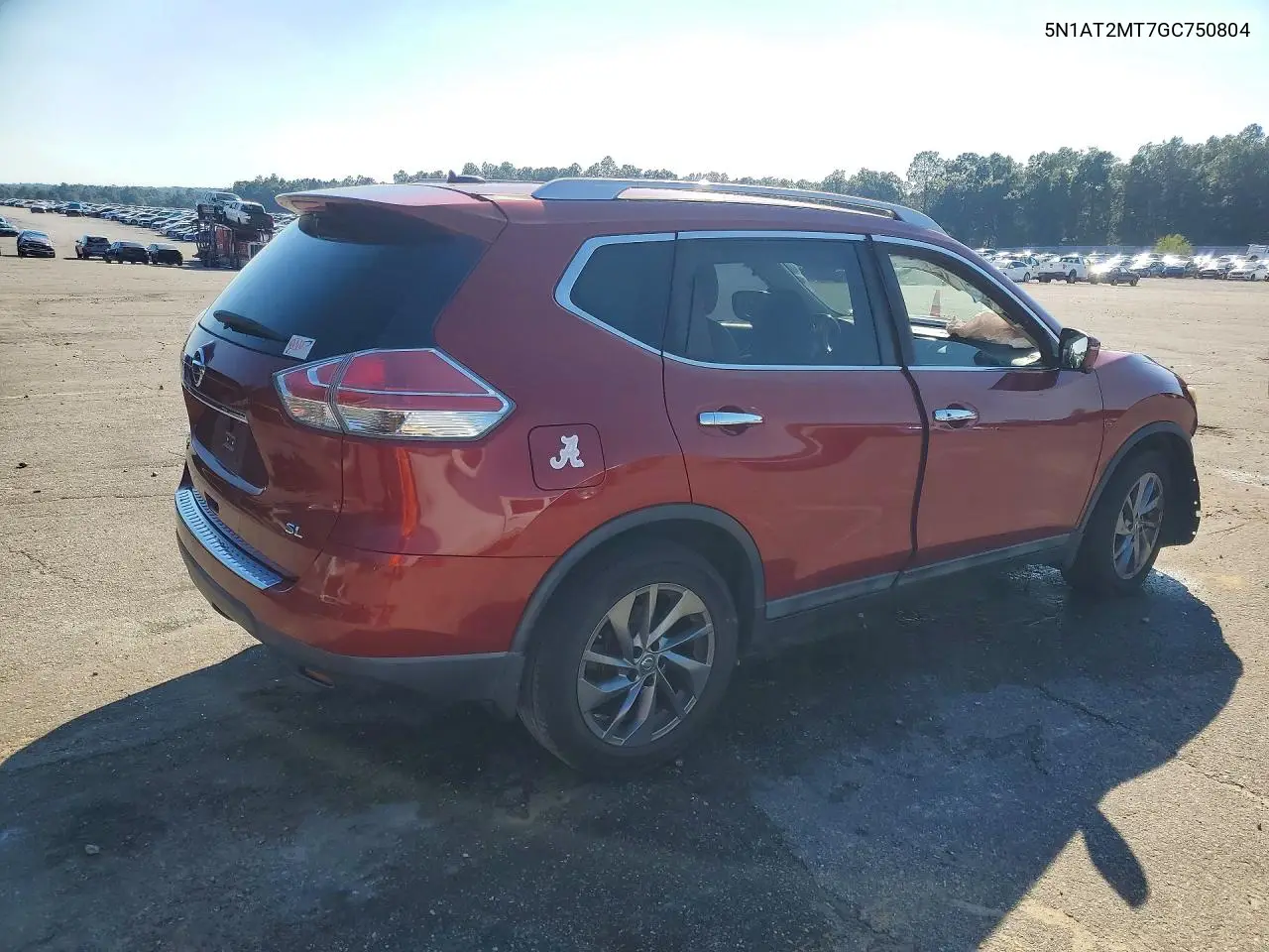 2016 NISSAN ROGUE VIN 5N1AT2MT7GC750804 — фото 3