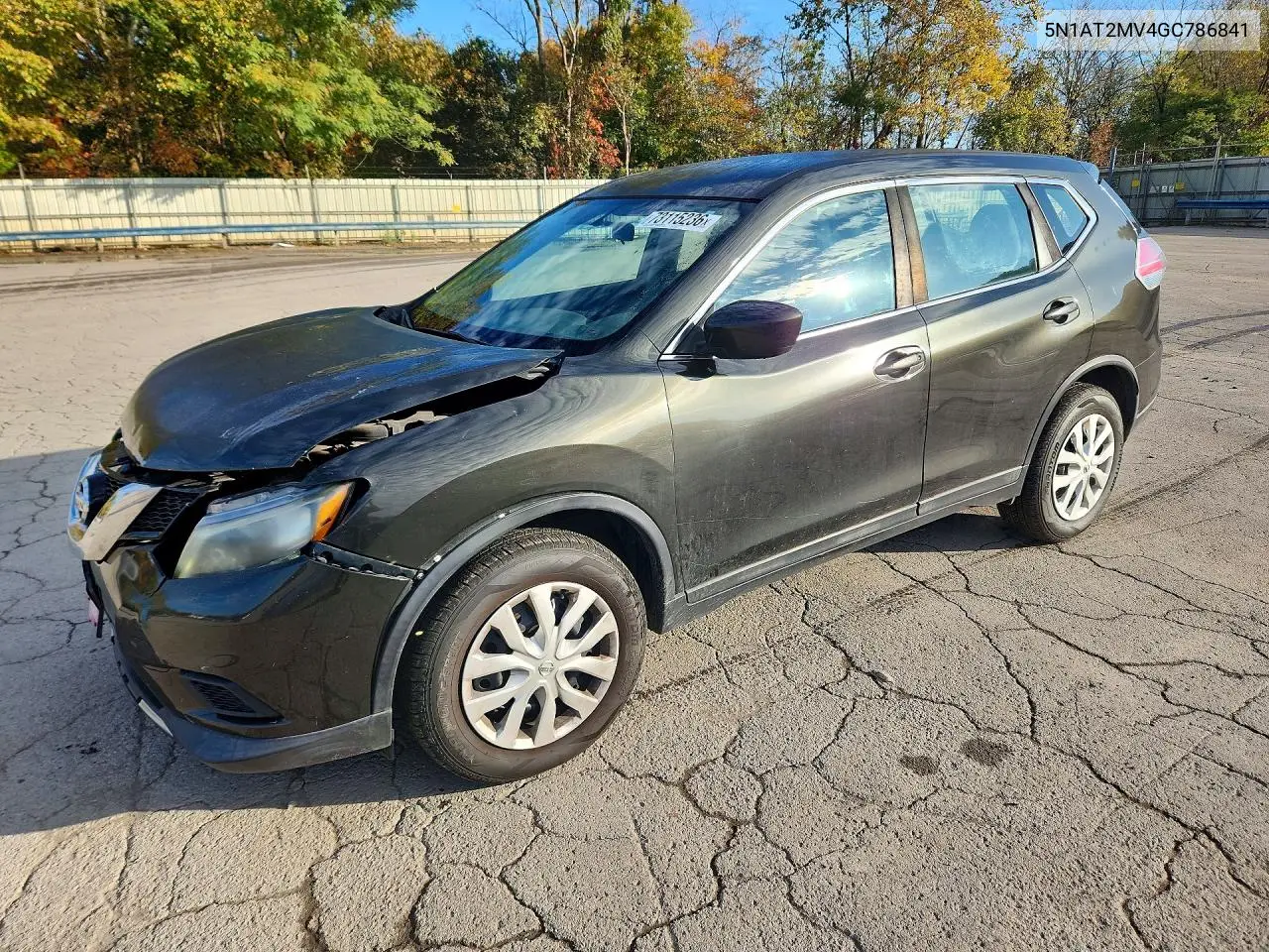 NISSAN ROGUE 2016, VIN 5N1AT2MV4GC786841