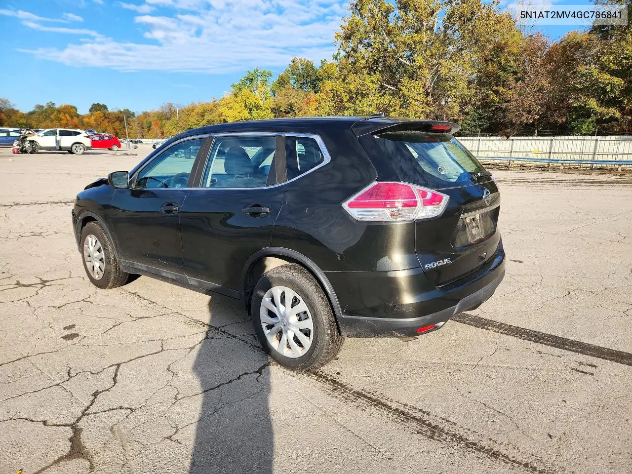 2016 NISSAN ROGUE VIN 5N1AT2MV4GC786841 — фото 2