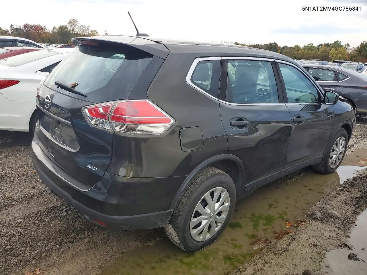 2016 NISSAN ROGUE VIN 5N1AT2MV4GC786841 — фото 3