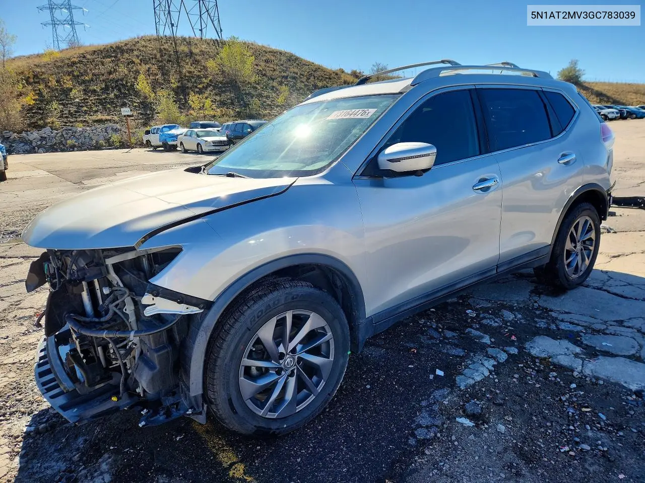 NISSAN ROGUE 2016, VIN 5N1AT2MV3GC783039
