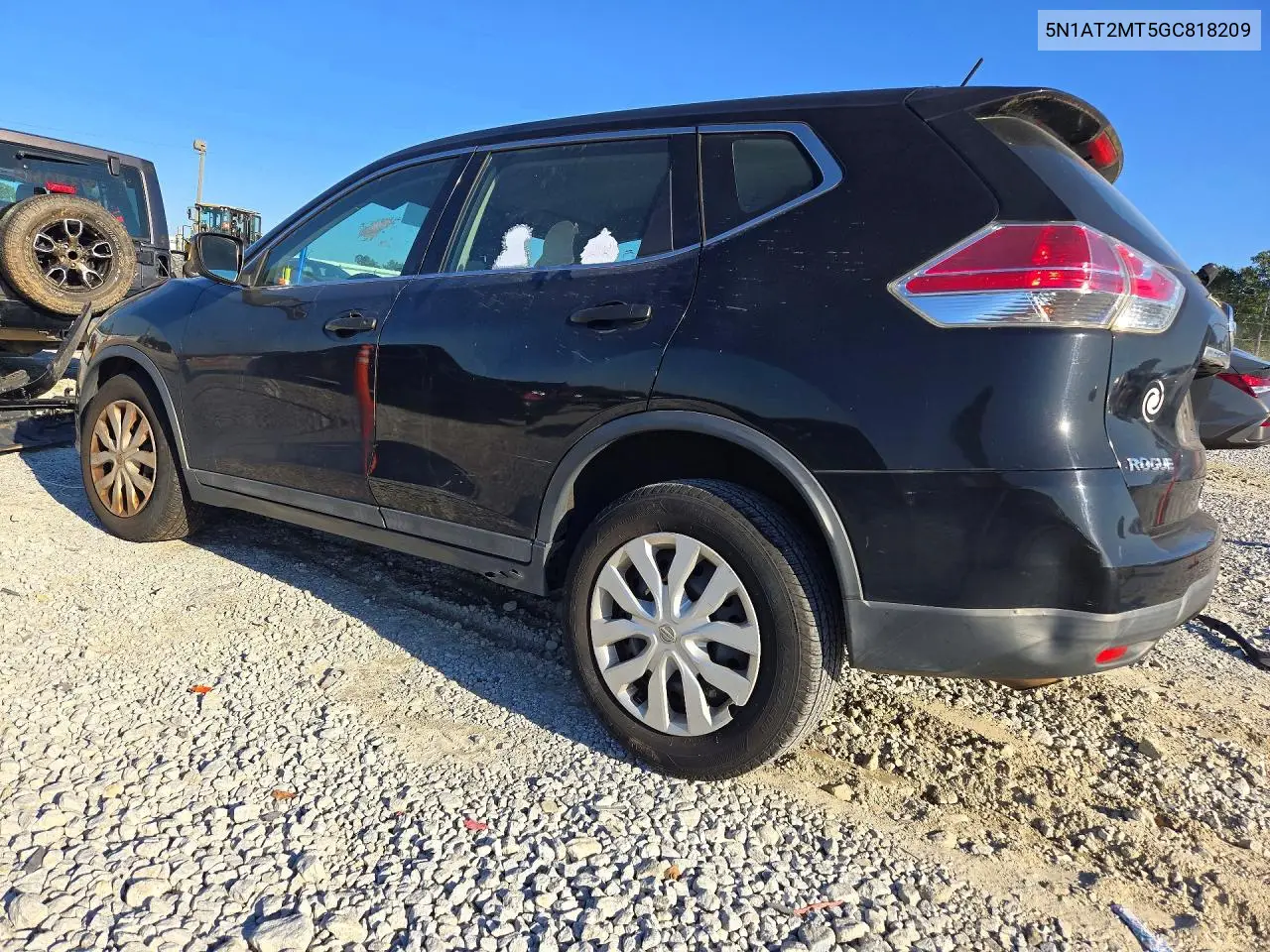 2016 NISSAN ROGUE VIN 5N1AT2MT5GC818209 — фото 2